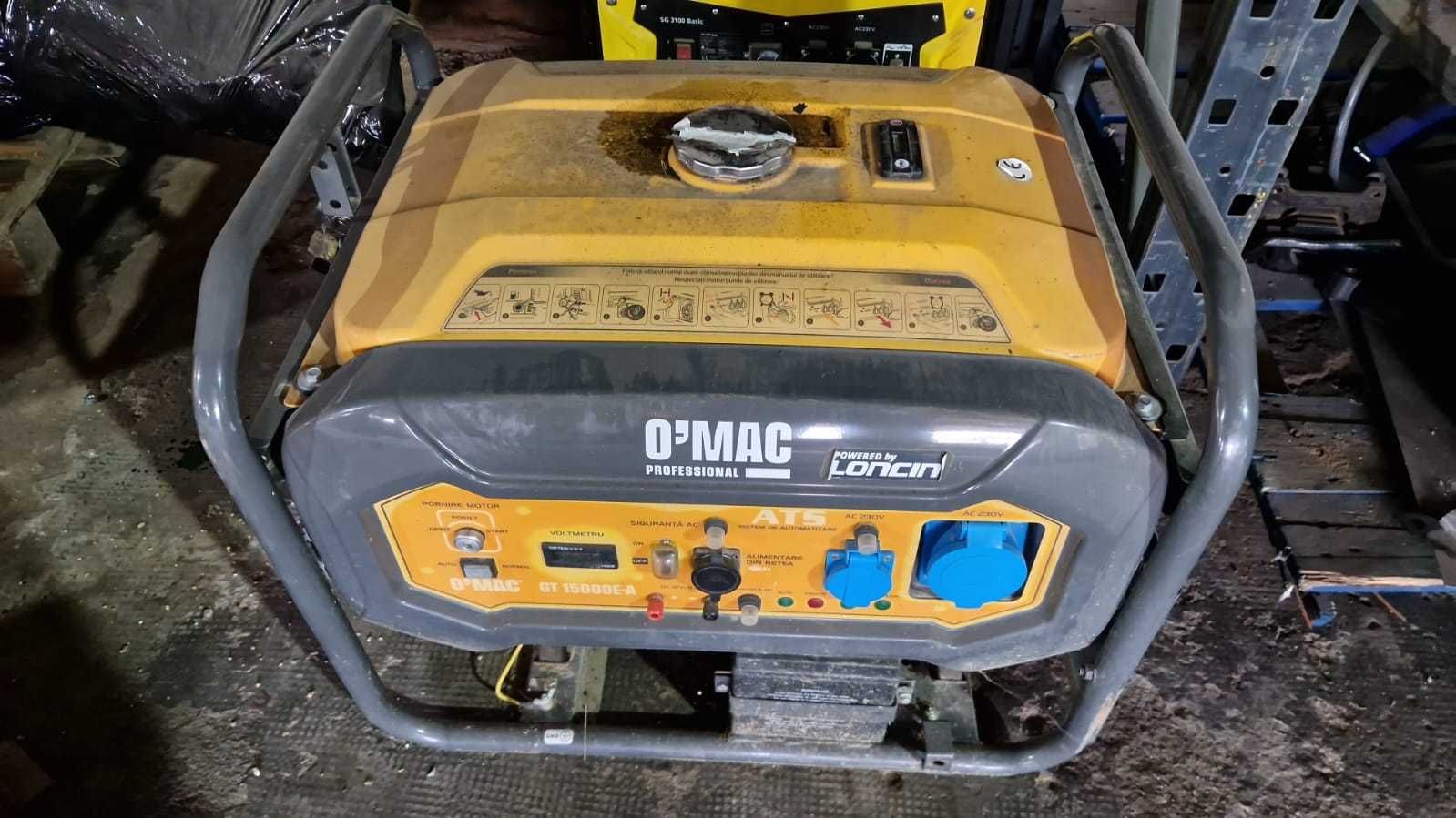 Vand generatoare O'MAC GT 15000E-A si Stanley SG 3100 Basic