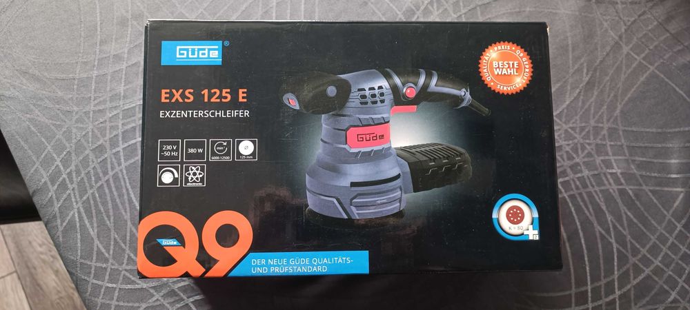Ексцентършлайф GUDE EXS 125 E, ф125мм, 380W с подарък шкурки