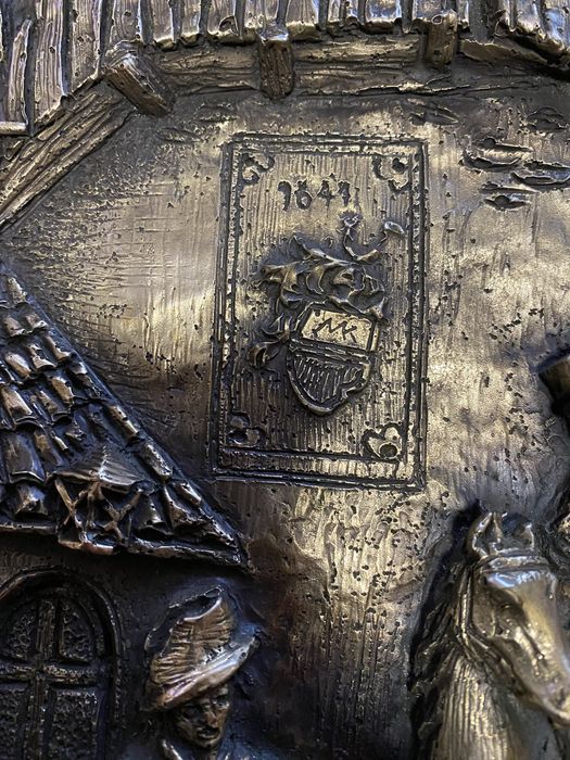 Tablou metaloplastie, basorelief foita alama argintata imagine 1641