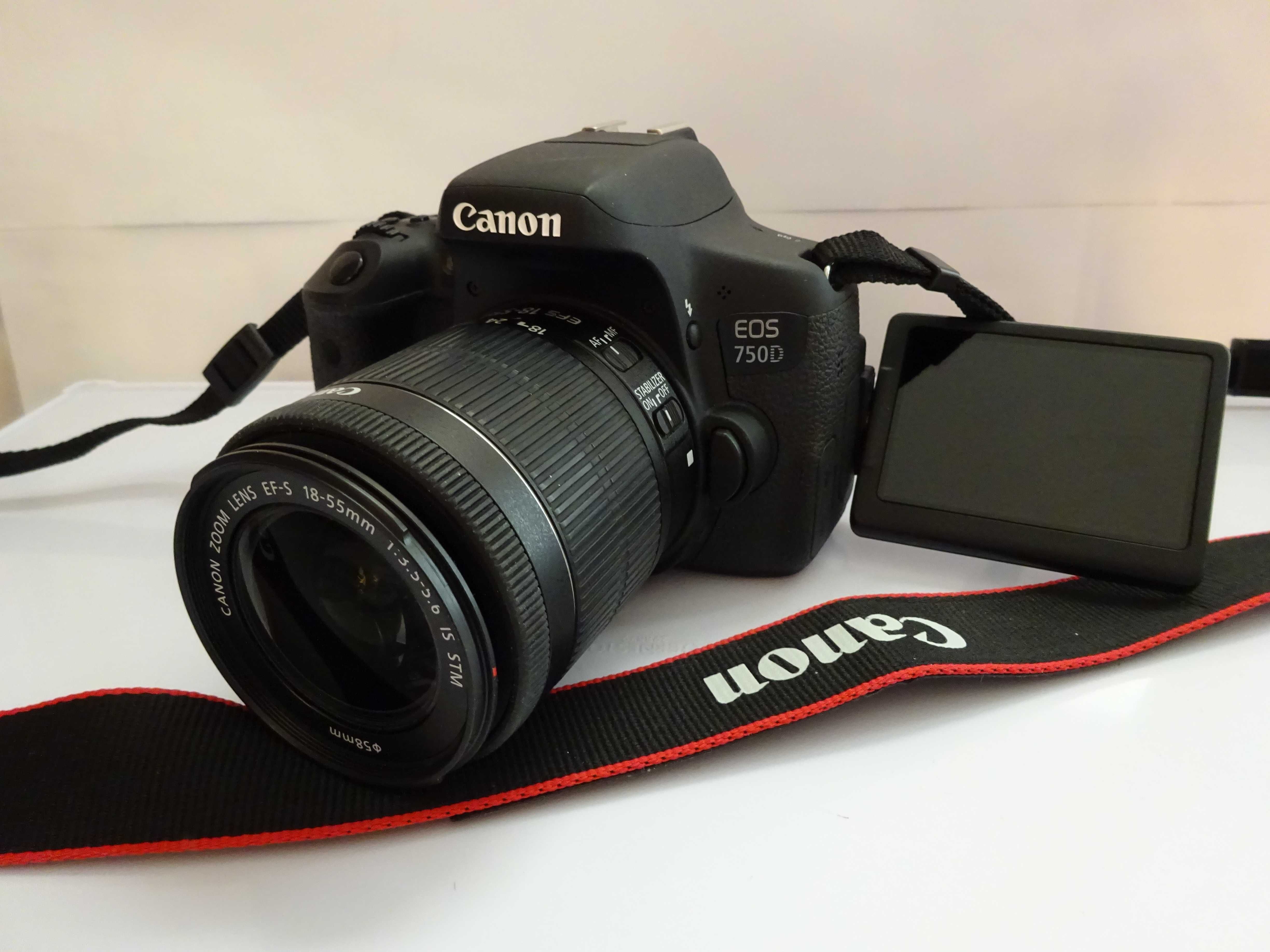 Нов Canon 750D (24 МР,Bluetooth,Wi-Fi) +18-55 IS STM – made in Japan