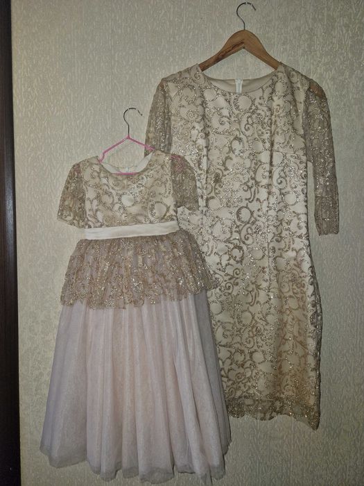 Платья мама+дочка family look