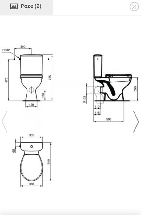 Set WC cu vas si capac Vidima Ulysse S