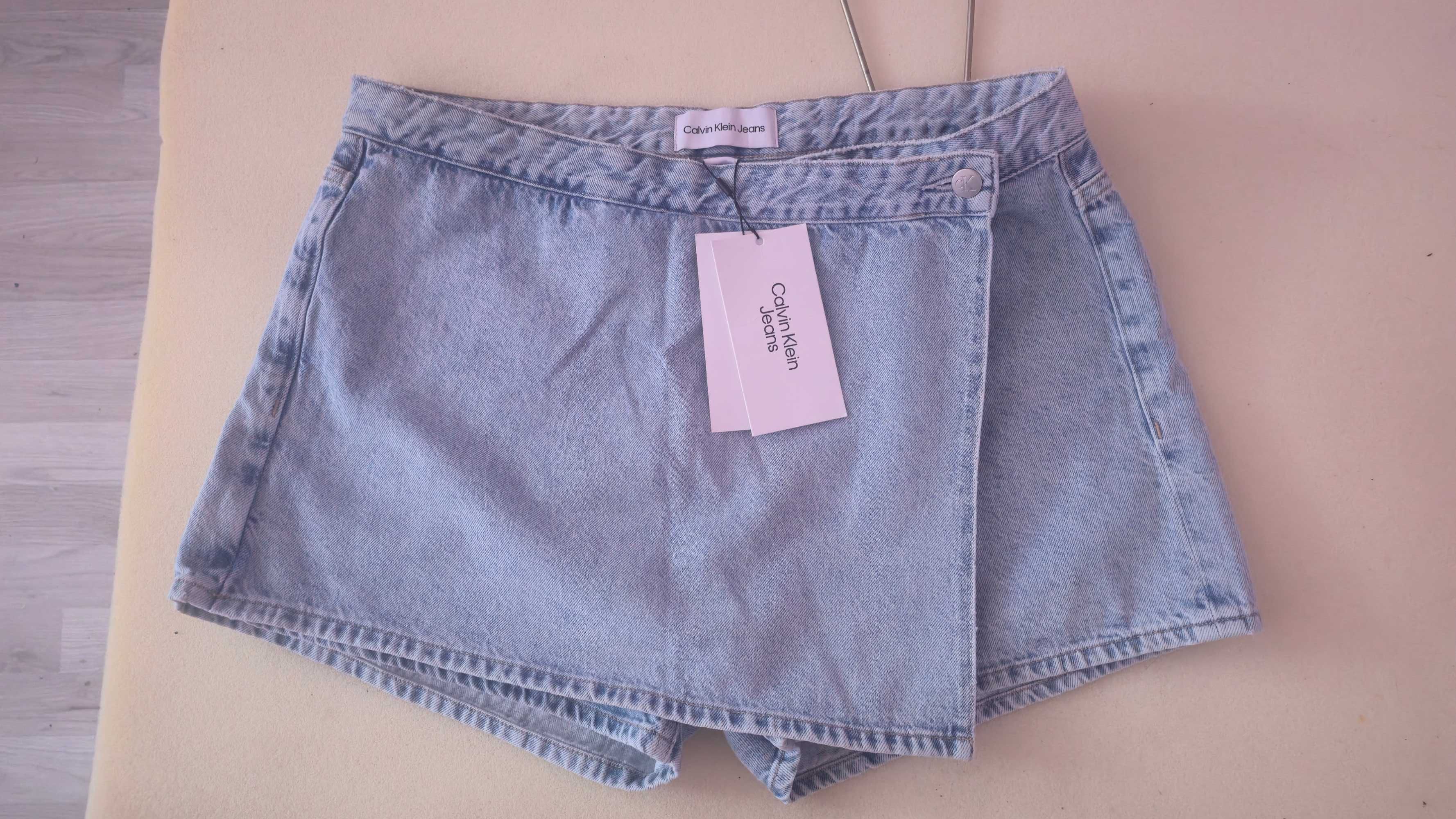 Дънкова пола-панталон Calvin Klein W32