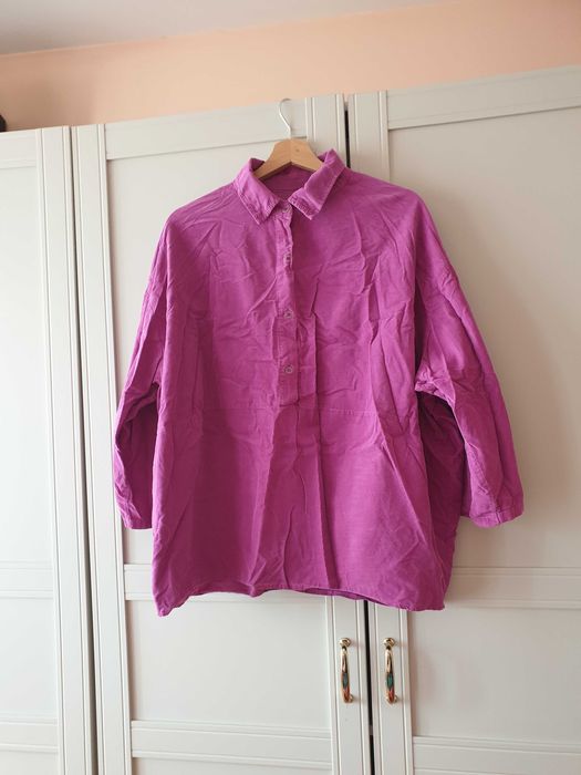 памучна риза с джинсов ефект Plamenna boutique - универсален р