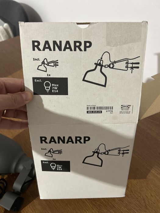 Lampa Ikea  Ranarp E14
