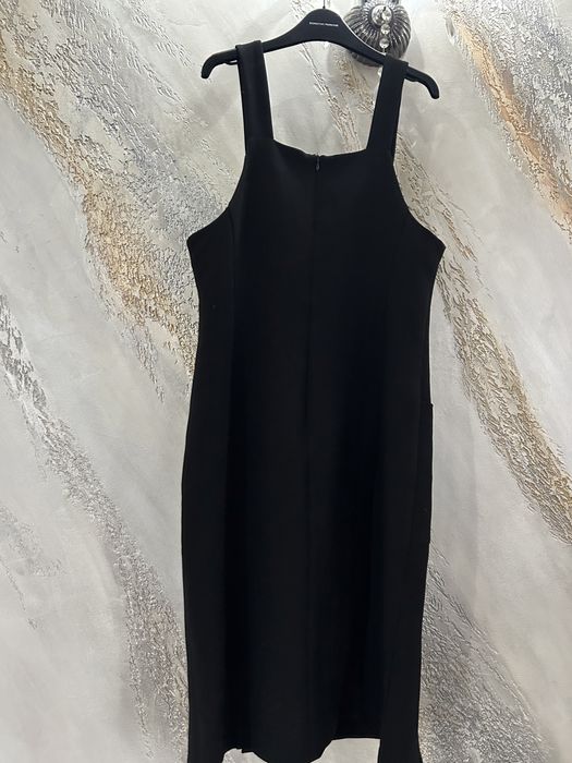 Rochie neagra trei sferturi tip sarafan