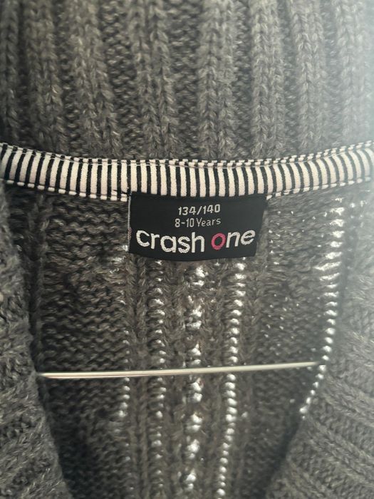 Cardigan cu mânecă scurta gri crash one