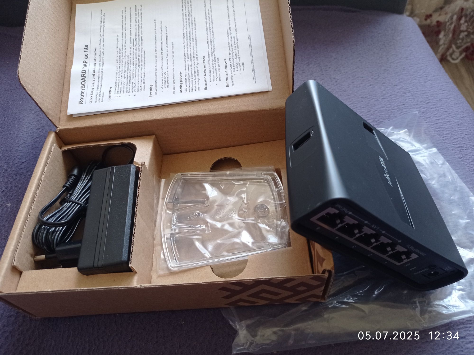Маршрутизатор (роутер) MikroTik hAP lite и hAP AC lite TC