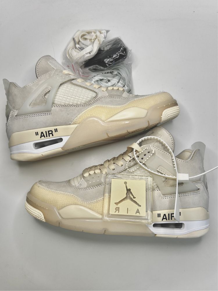 Nike Air Jordan 4 Retro Off White SAIL 40,5 + cadou
