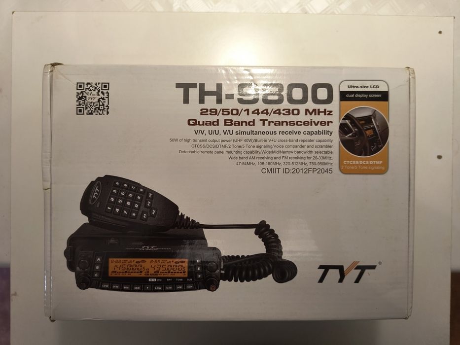 Stație radio TYT TH-9800 50W quad-band 29/50/144/430Mhz