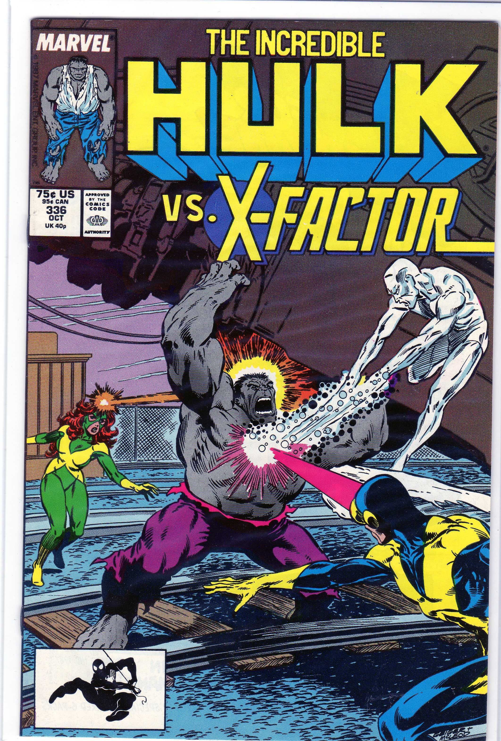 The Incredible Hulk #336 Oct 1987 Marvel Comic Book Vs X-Factor