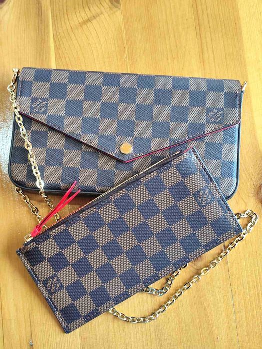 Louis Vuitton дамска чанта Félicie с Подвижен джоб с цип