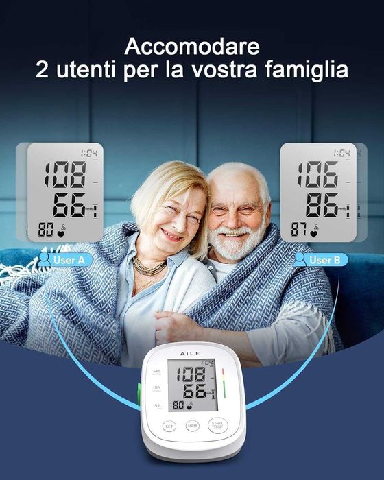 Tensiometru de incheietura cu manșetă 22cm-42cm cu indicator de risc