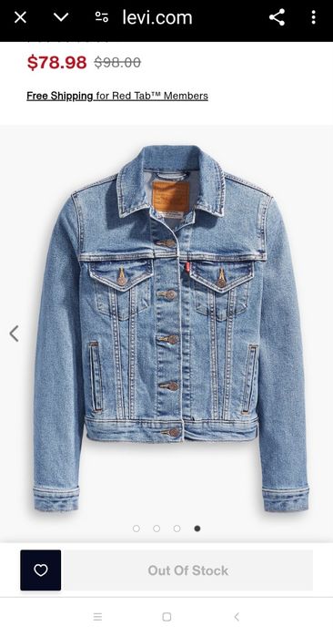 Jacheta denim Levi Strauss xs/s