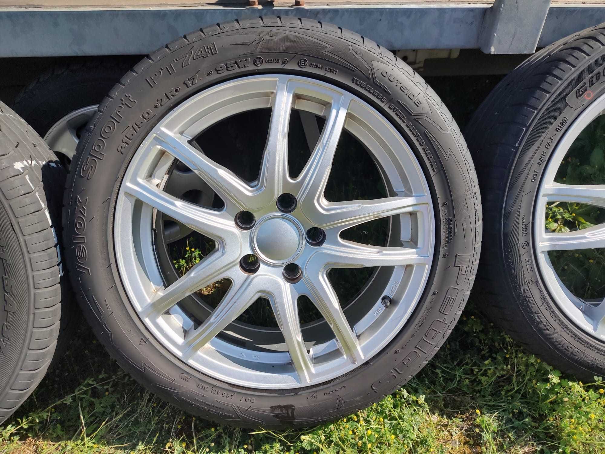 Лети джанти 17" 5х114,3 гуми 215/50/17