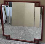 8 buc Oglinda cu rama din lemn; Oglinda cu rama 85x85 cm