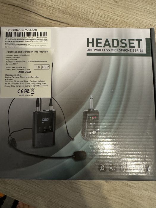 lavaliera microfon headset wireless reincarcabila