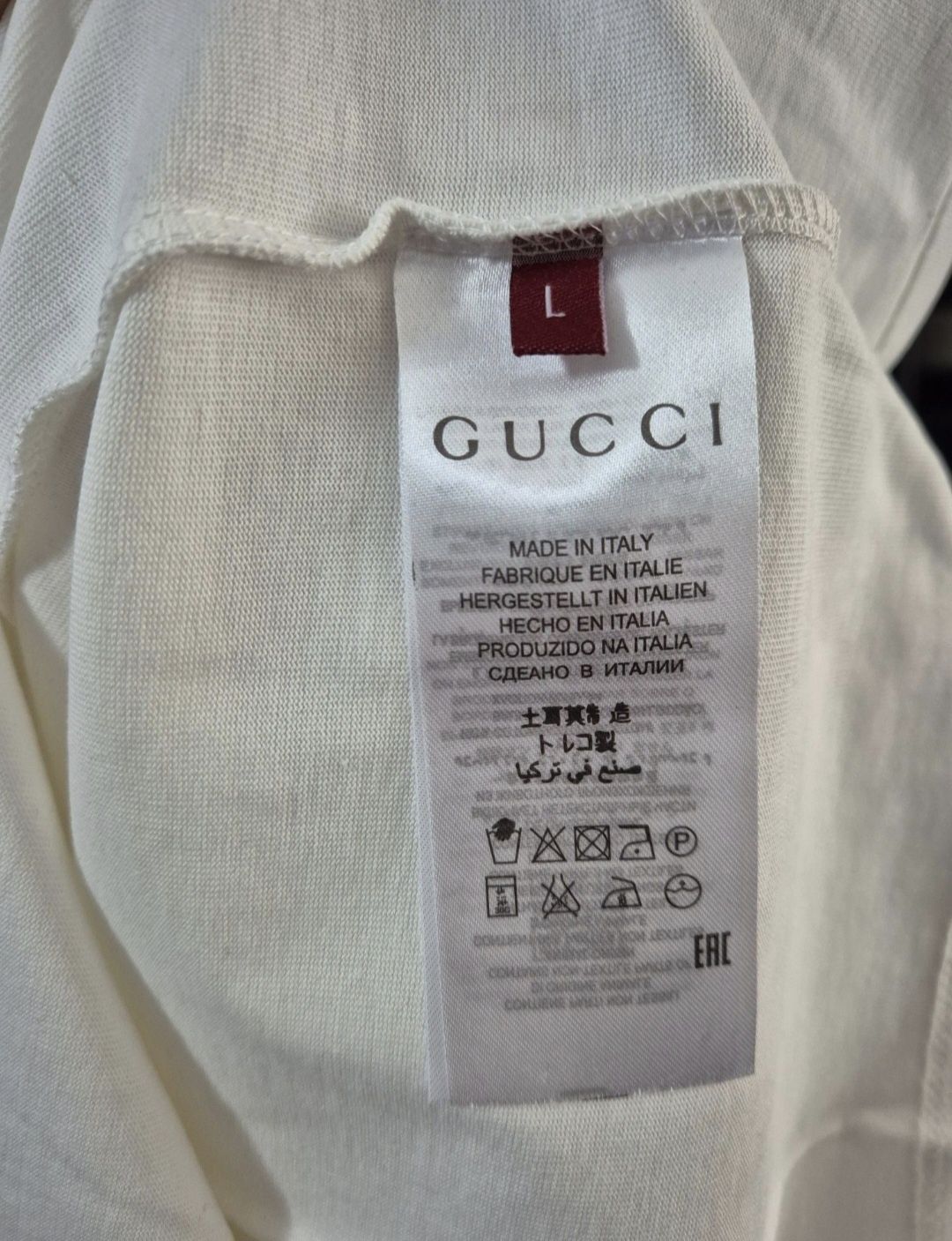 Оригинална мъжка тениска Gucci - Размер Л
