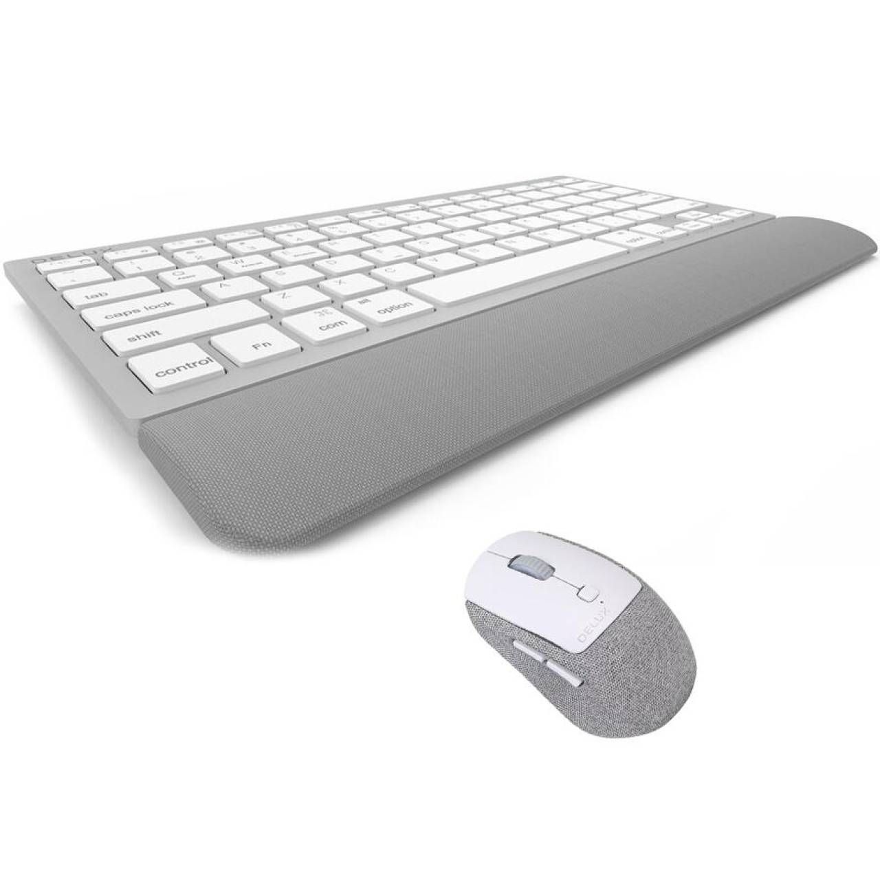 Kit tastatura si mouse wireless Delux K33000+M520GX gri