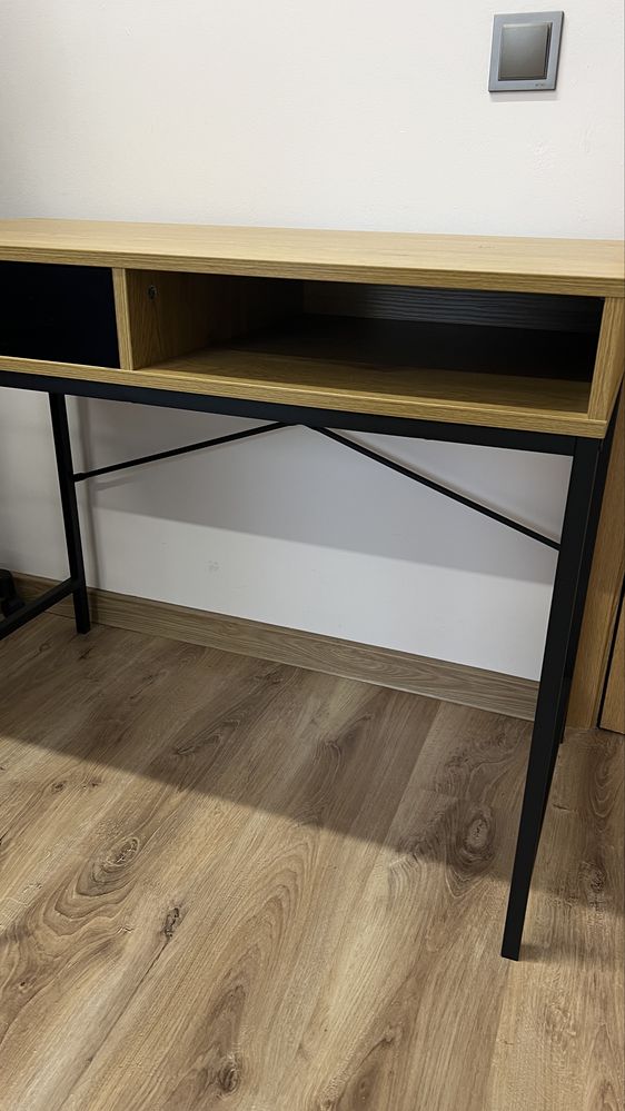 Бюро TRAPPEDAL 48x95 цвят дъб/черно