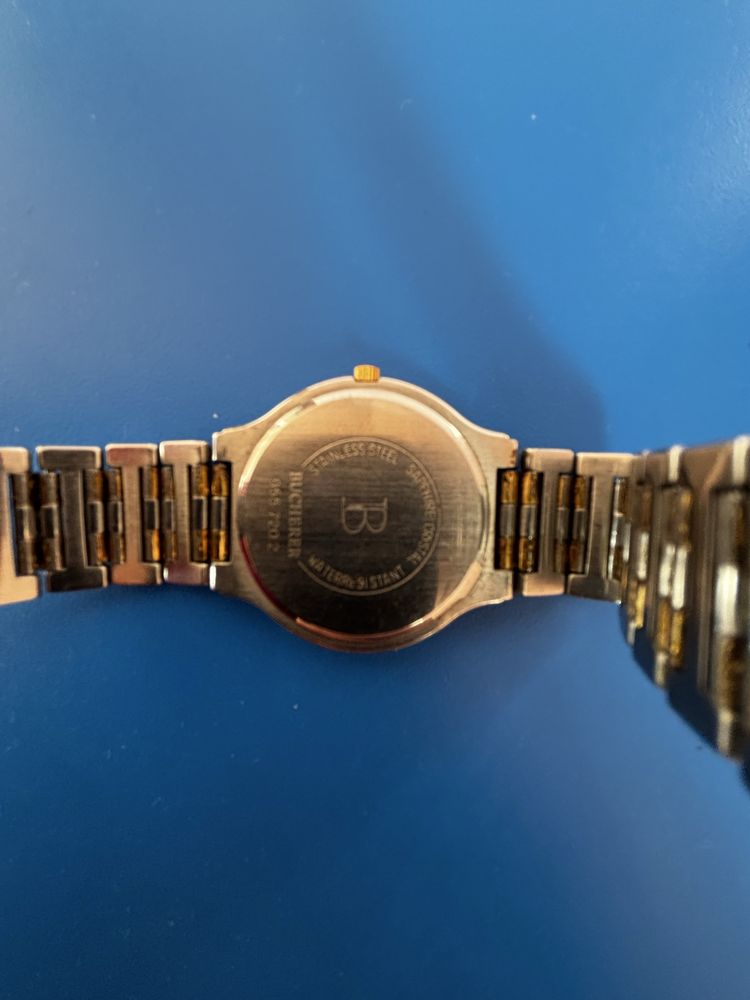 Vand ceas Bucherer dama,placat aur,sticla Saphire