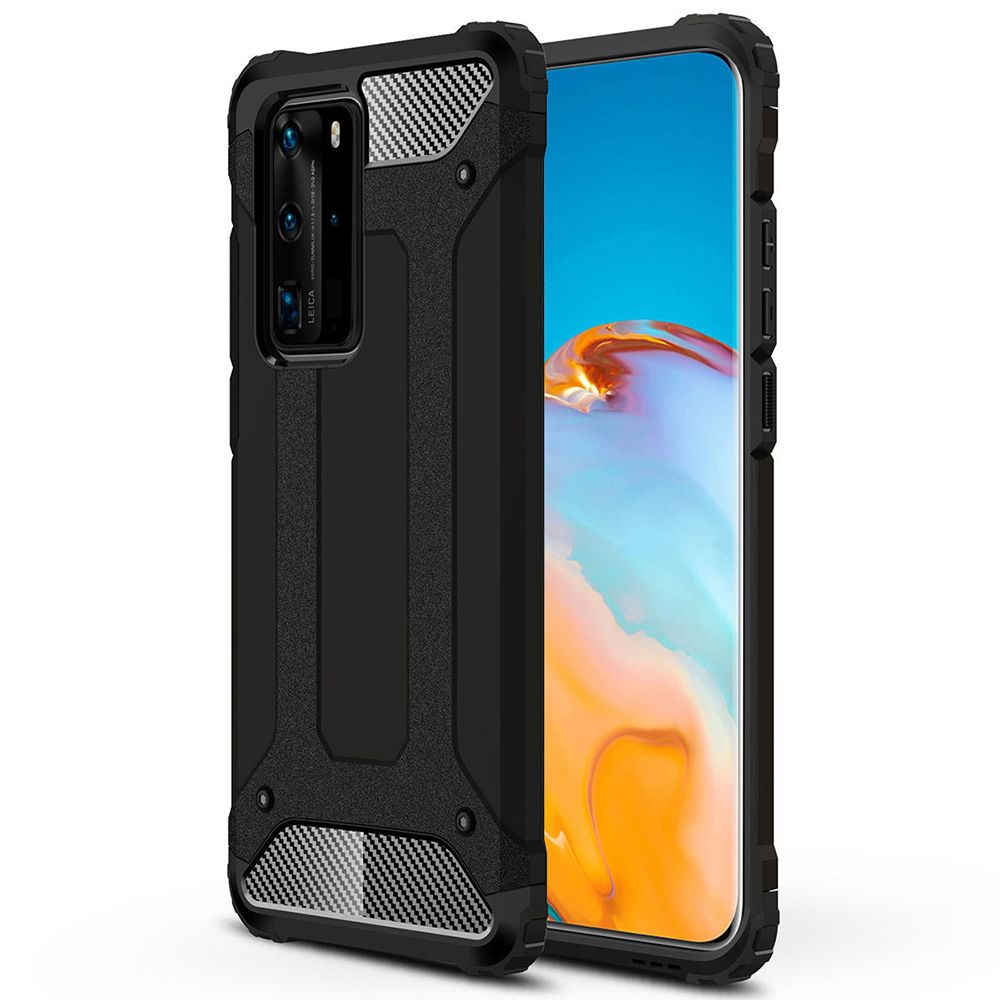 Husa Hybrid Armor pentru Huawei P40 Pro - Black