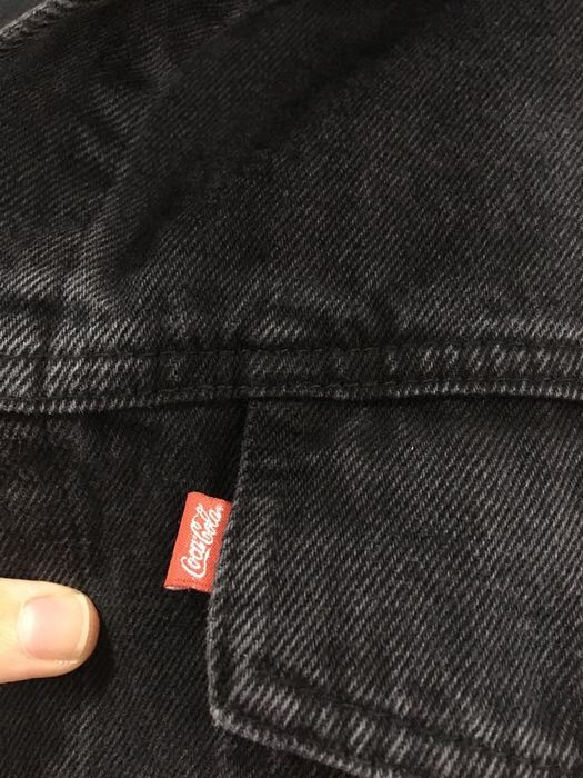Geacă denim neagră Snkrind x Coca-Cola - marime S