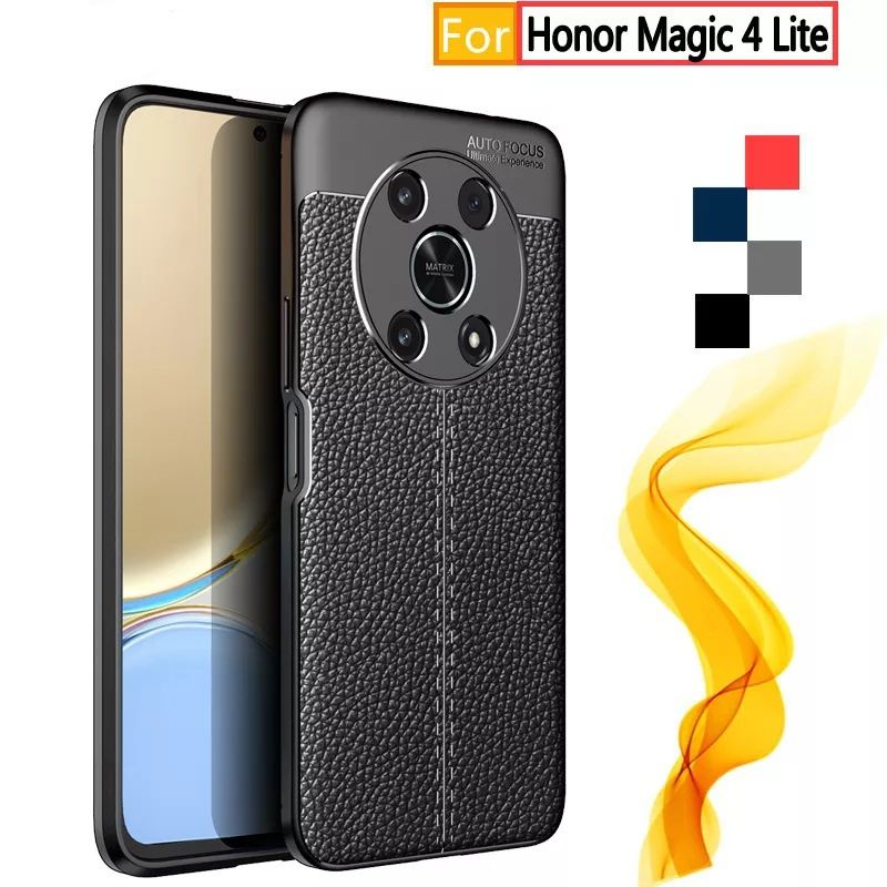 Honor Magic 4 Lite 5G / Лукс кейс гръб кожена шарка