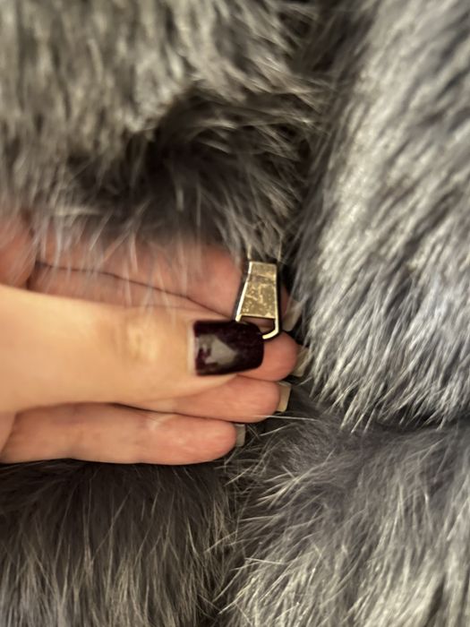 Пухен елек с естествен  косъм