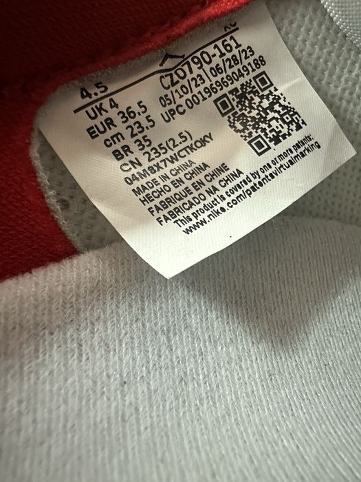 Air Jordan 1 Low OG 'White/Red' noi