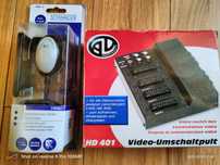 1.Videocontroler 4 scart 3rca. HDMI  cu telecomanda 3 intrări și 1 out