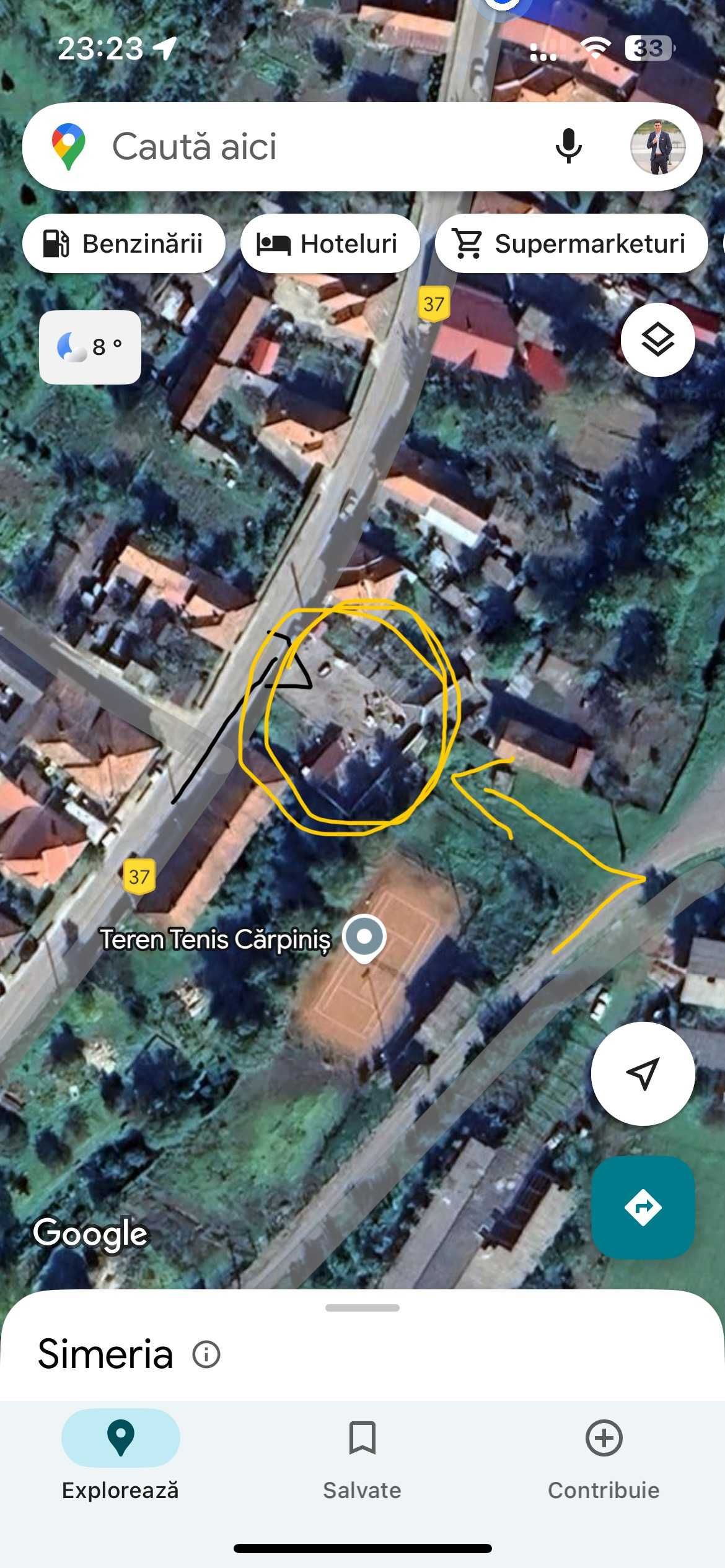 Vând casa cu mansarda la roșu