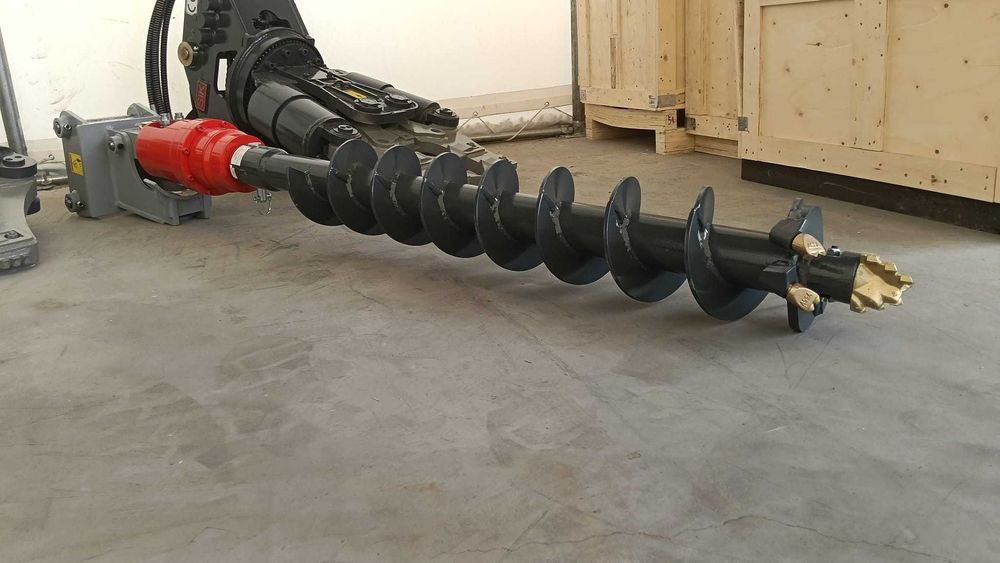 Burghiu foreza hidraulica de pamant pt excavatoare/buldoexcavatoare