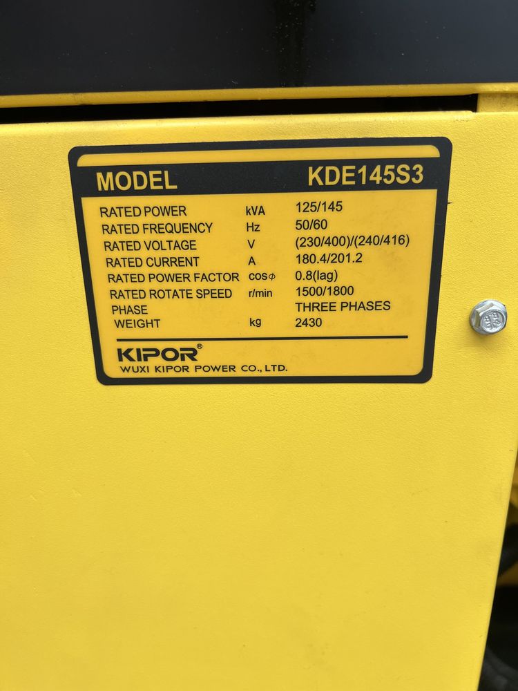 Kipor Generator 40 kw dan 500 kw gacham