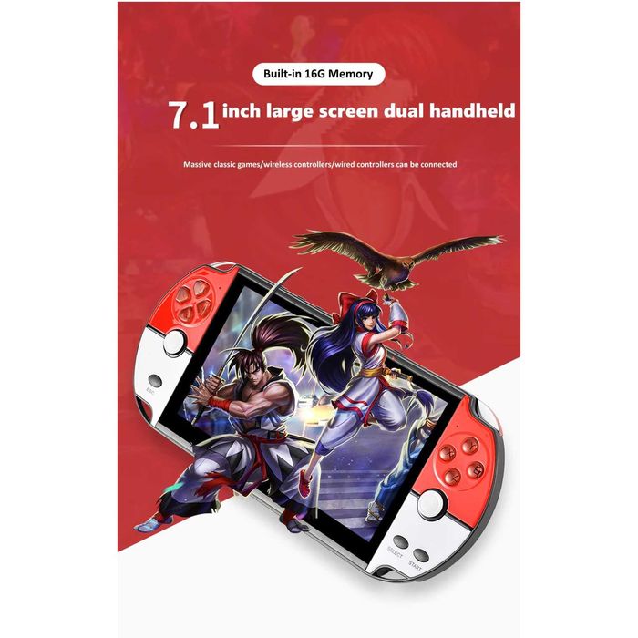 Преносима игра STELS X90, 7.1 инча дисплей, Джойстик, 20000 игри