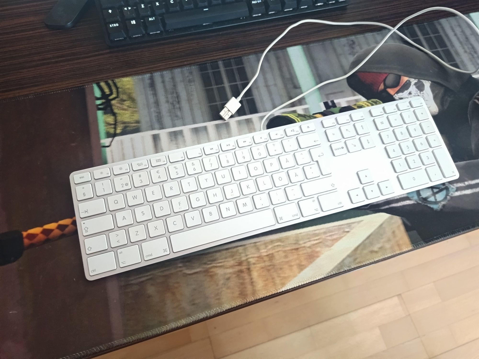 Tastatura alba apple model A1243 EMC No:2171 pe usb