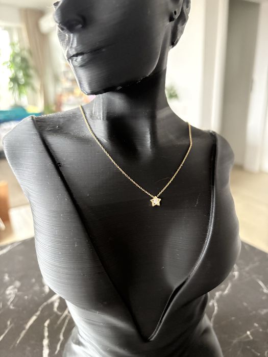 Colier aur 14 carate cu steluta