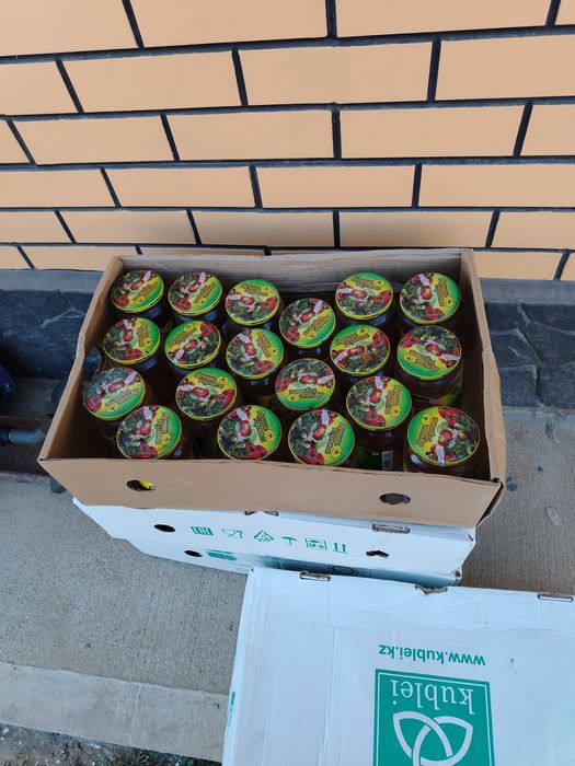 Банкалар сатылады көлеми 670 мл багасы биреуi  100 теңгеден