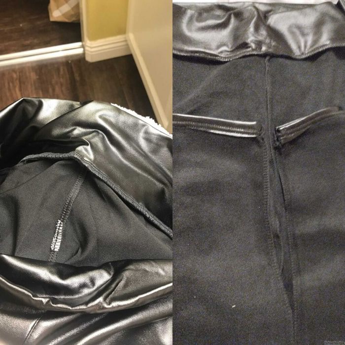 Leggings efect piele