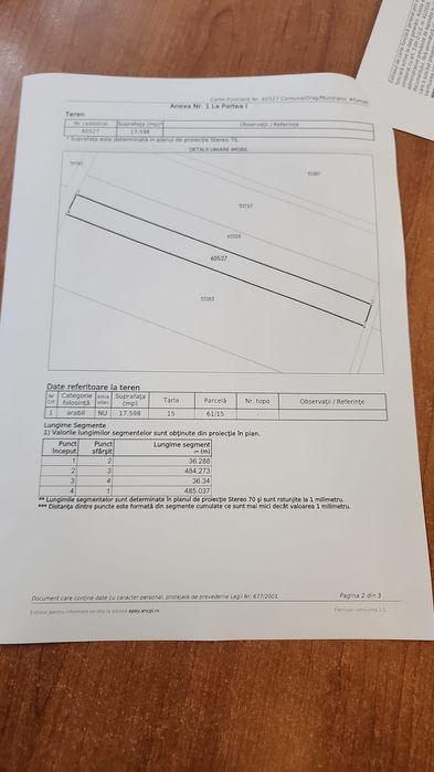 Teren arabil la DN Afumați - Dascălu