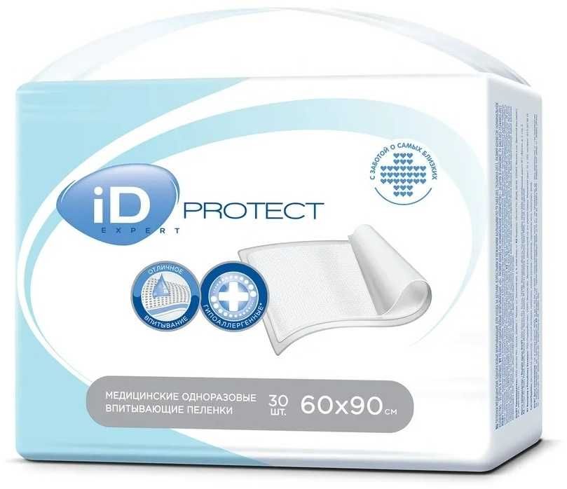 Пеленки одноразовые iD Protect Expert 60*90см