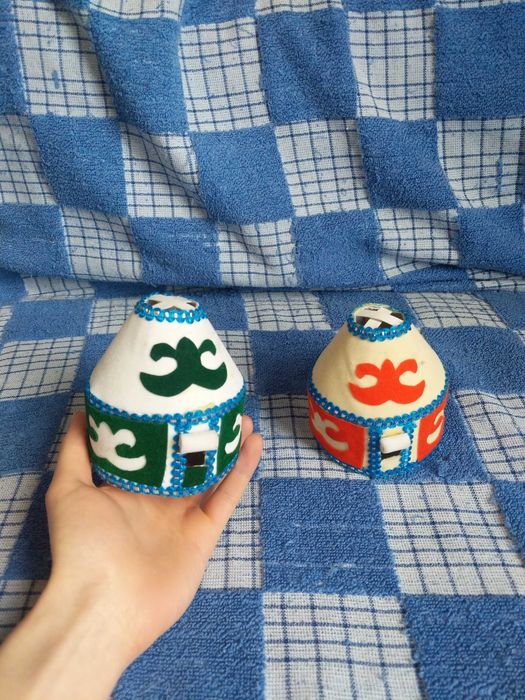 Казахские национальные сувениры ручной работы Юрта диаметр 9 см