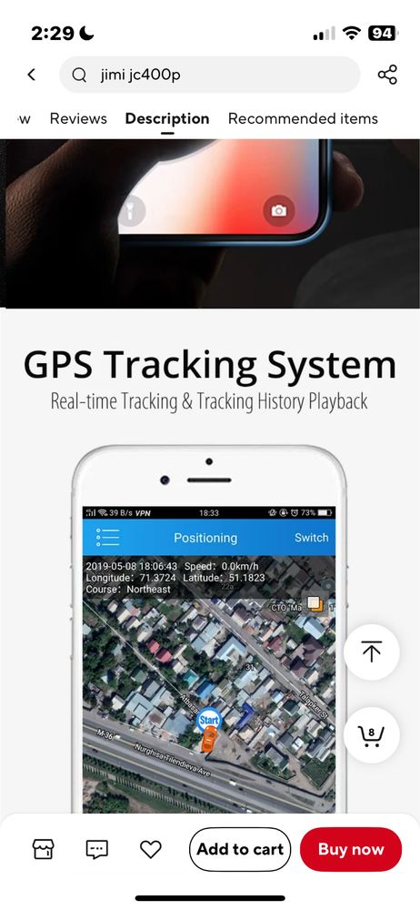 Видеоригистратор за кола 4G ,GPS tracking live streaming