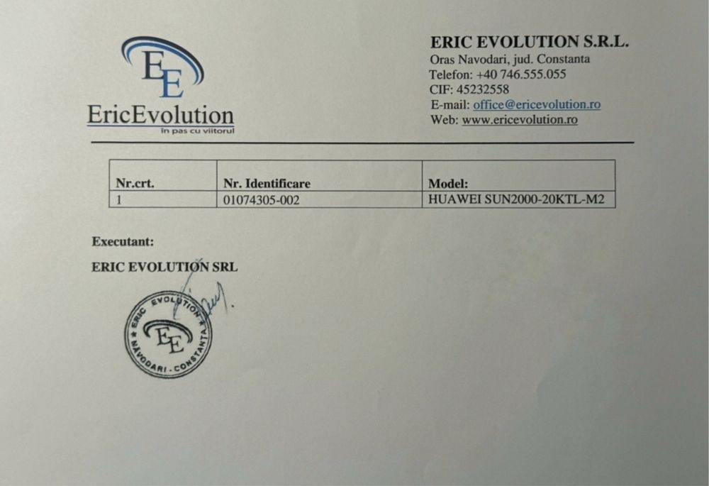 Invertor fotovoltaic Huawei SUN2000-20KTL-M2 20kW trifazic WiFi inclus