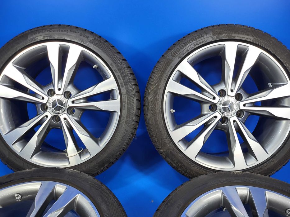 Vand jante/roti OE Mercedes 5x112 R18 + anv 225 45 18 m+s Pirelli