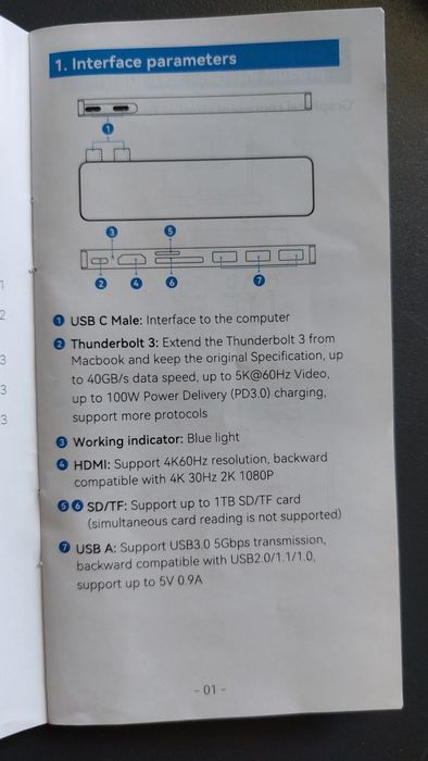 Type C HUB за Mac Book Pro (2016-2023) / MacBook Air (2018-2023)