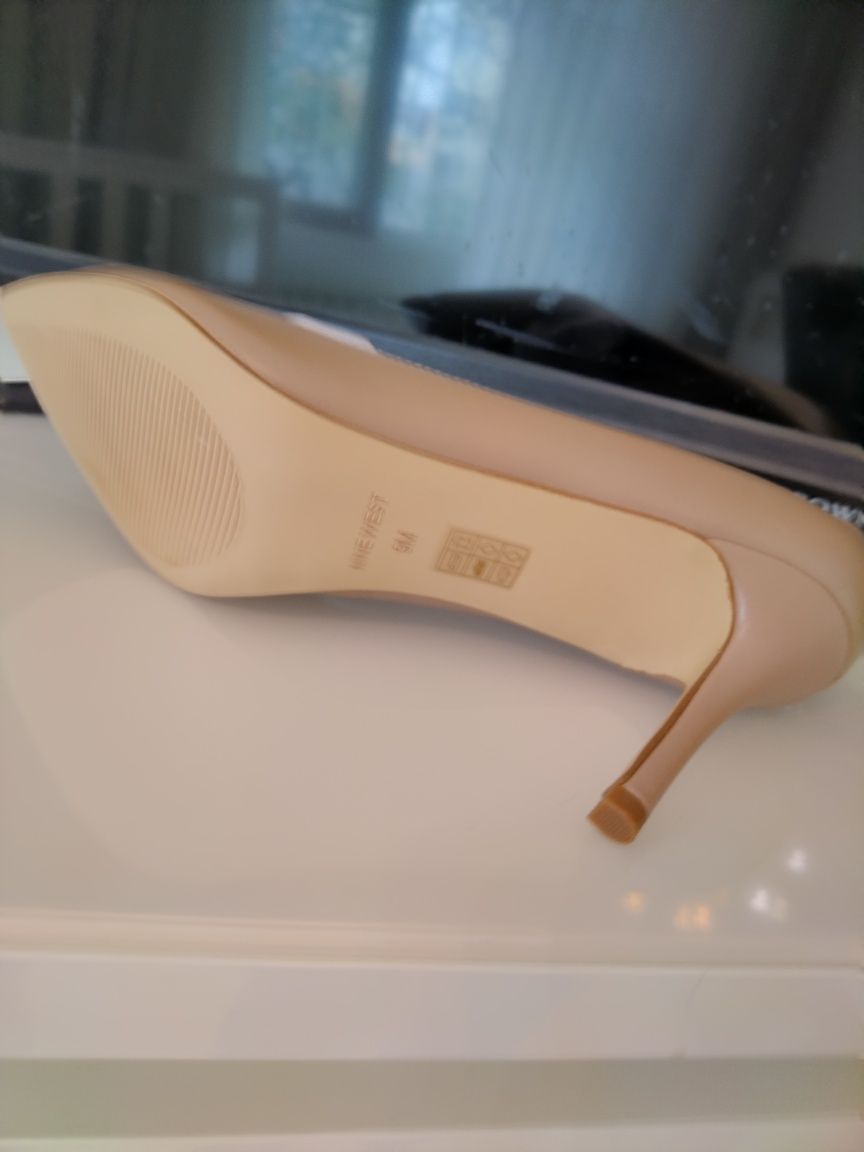 Чисто нови дамски обувки Nine West естествена кожа, размер 39 - 39.5