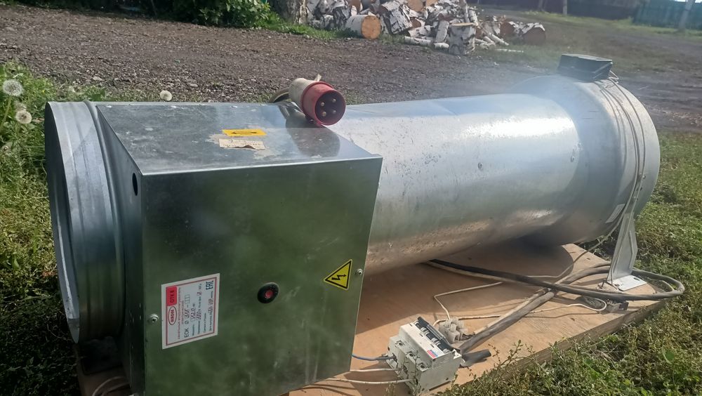 Продам новый  канальный  воздуха нагреватель