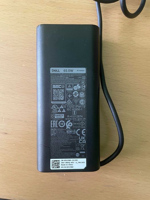 Dell - USB Type - C, 65W, Оригинално зарядно за лаптоп