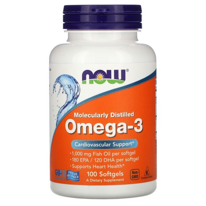 Витамин Omega-3, Рыбий жир Омега 3, Vitamin 100 капсул